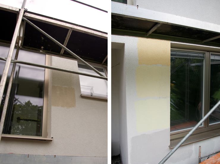 Farbspiele an der Fassade